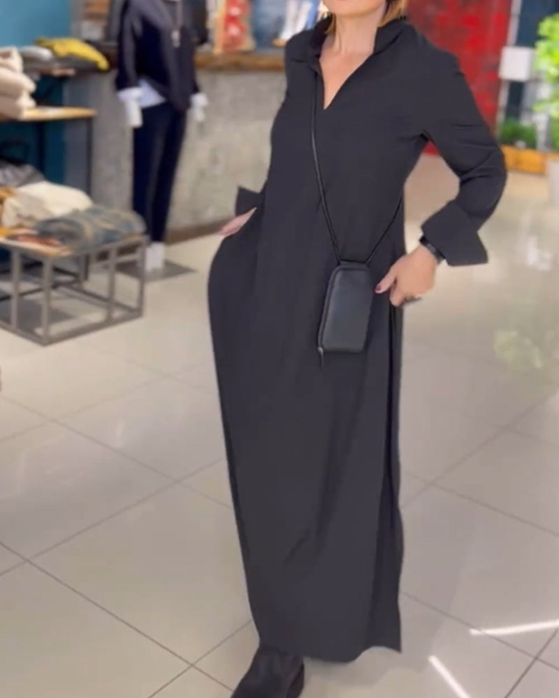 Teagan - Retro Vibe Loose Fit Maxi Dress