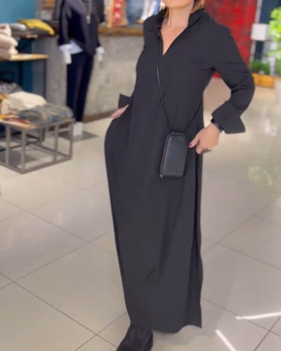 Teagan - Retro Vibe Loose Fit Maxi Dress