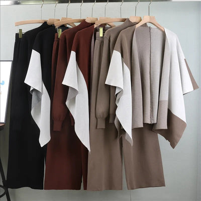 Ivy - Elegant Knitted Three Piece Suit
