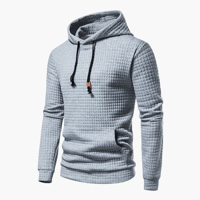 Trevor - Casual Fitted Waffle Fabric Hoodie For Men