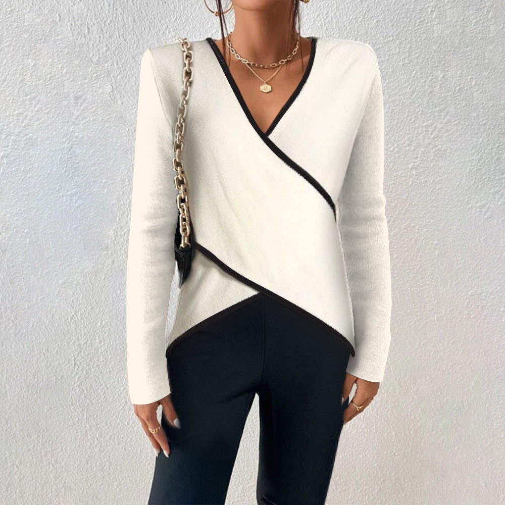 Eliana – Elegant Warm V-neck Sweater