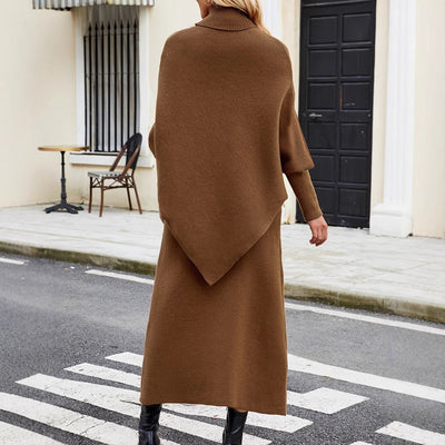 Kinsley - Stylish Turtleneck Sweater and Skirt Set