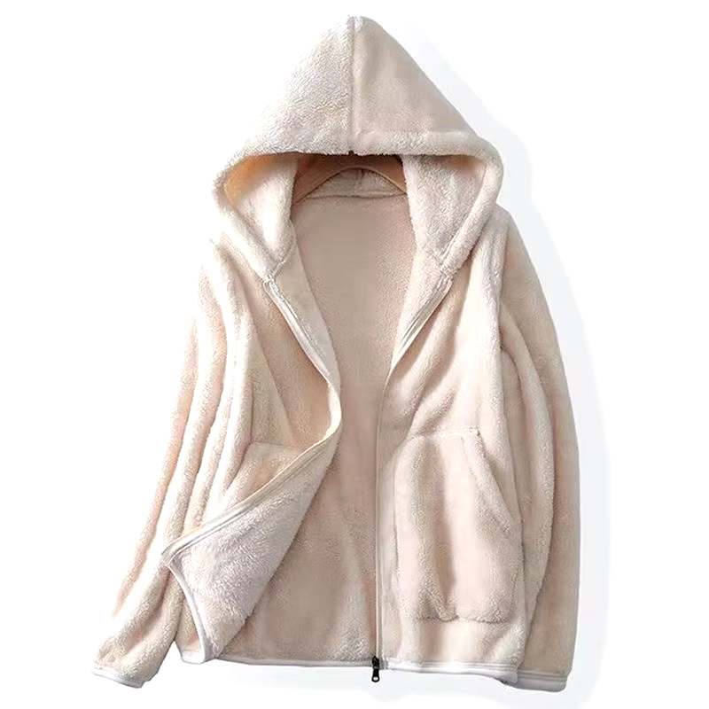Nicole - Super Soft Coral Fleece Sweatshirt