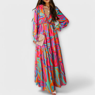 June - Elegant Floral Maxi Dress