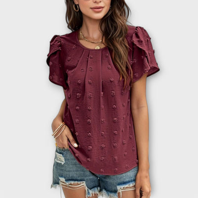 Charlotte – The perfect Swiss-Dot blouse