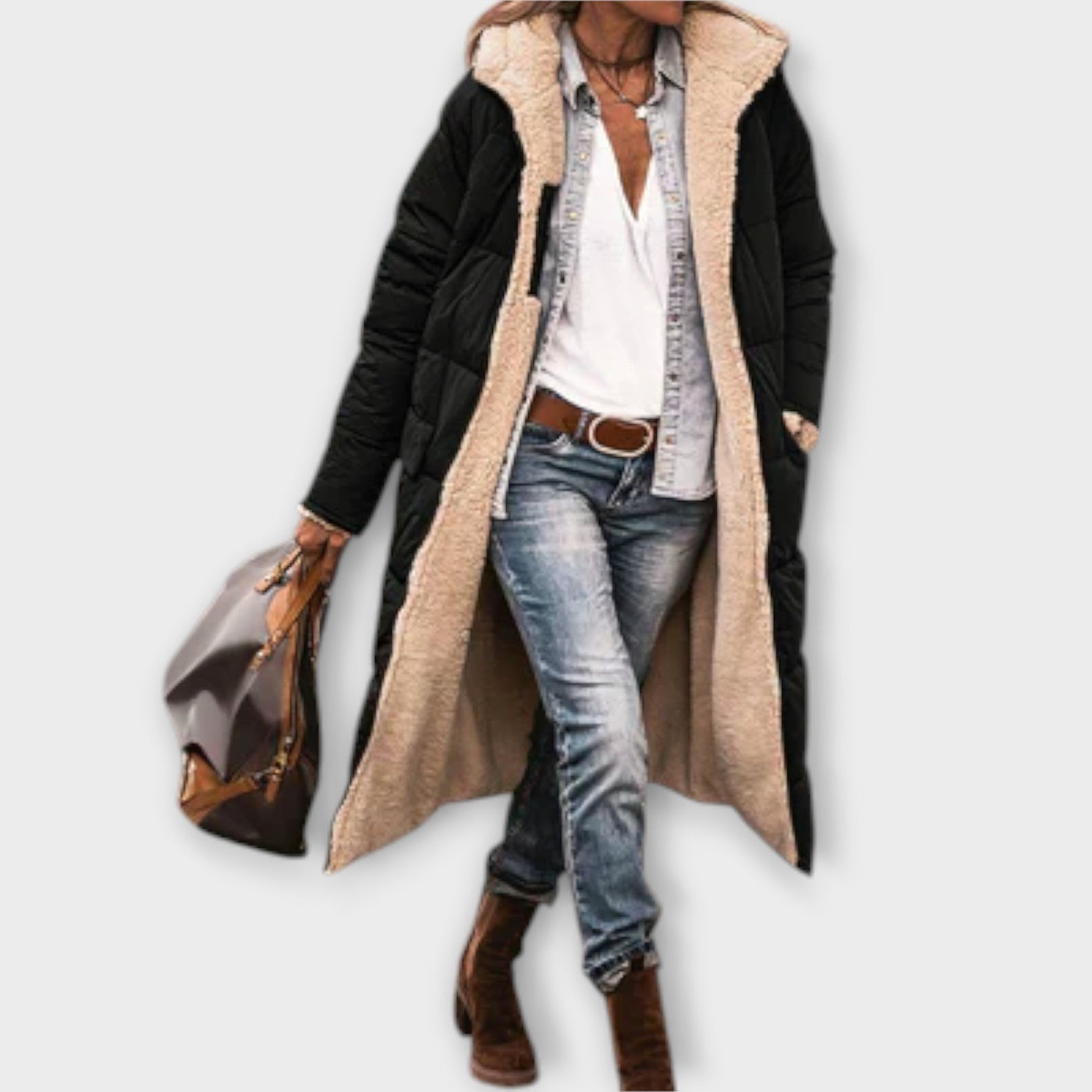 Kora - Cozy fur-lined coat