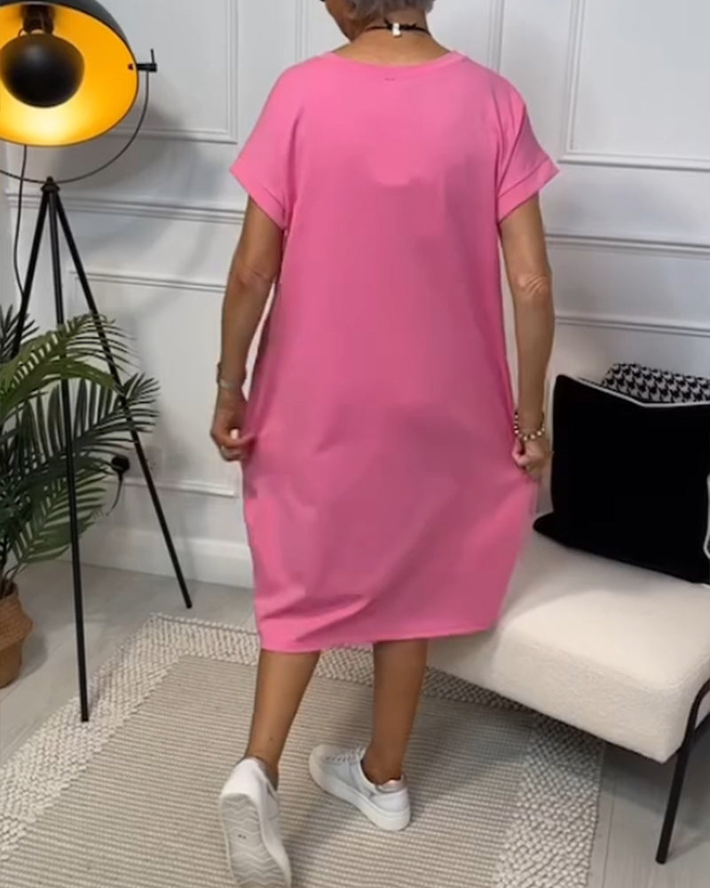 Tatum - Stylish Short Sleeved Dress