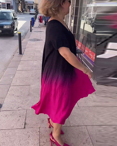 Tasha - Summer Gradient Flowy Maxi Dress