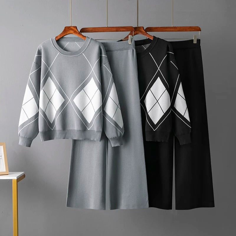 Lisa - Knitted Warm Two Piece Sweater Set