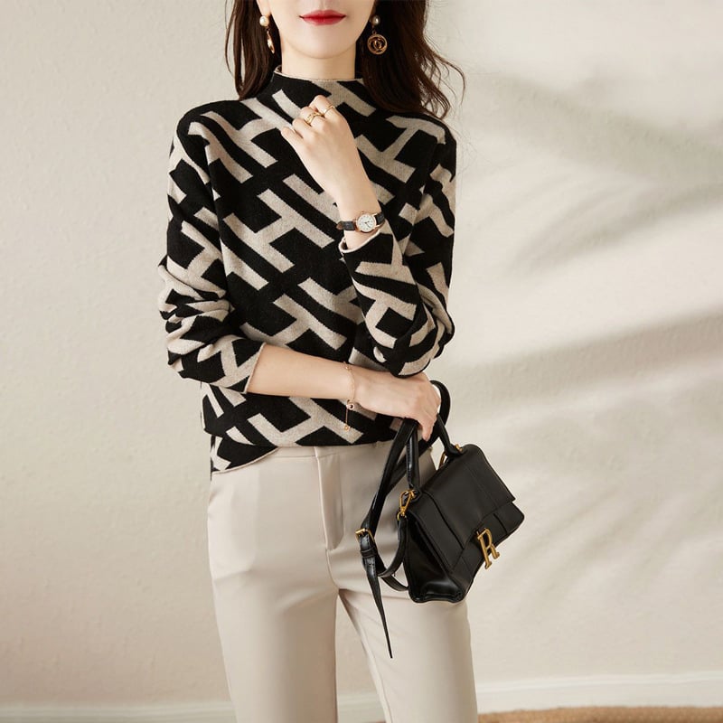 Mackenna - Elegant, Geometric, Comfortable Sweater