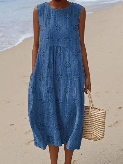 Leah - Lightweight Sleeveless Dress with Pockets