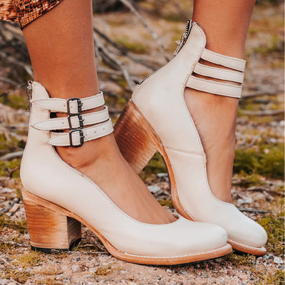 Ginevra™ - Multi-strap pumps with chunky heel
