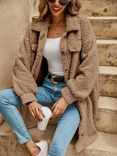 Lila Button Down Long Cardigan - Lightweight Layer, All-Season Style