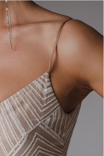 Lily - Sparkly Floor Length Party Dress