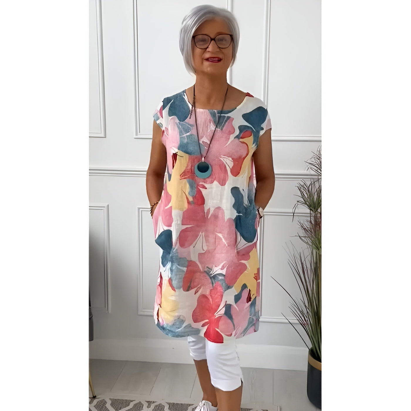 Payton - Casual Pocketed Short Sleeve Dress