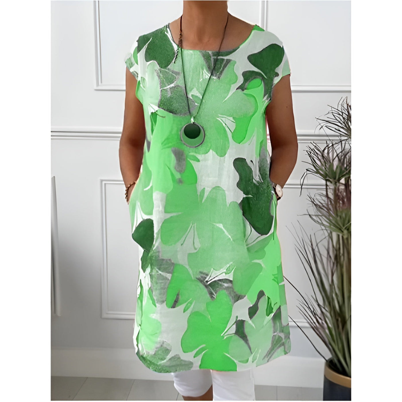 Payton - Casual Pocketed Short Sleeve Dress