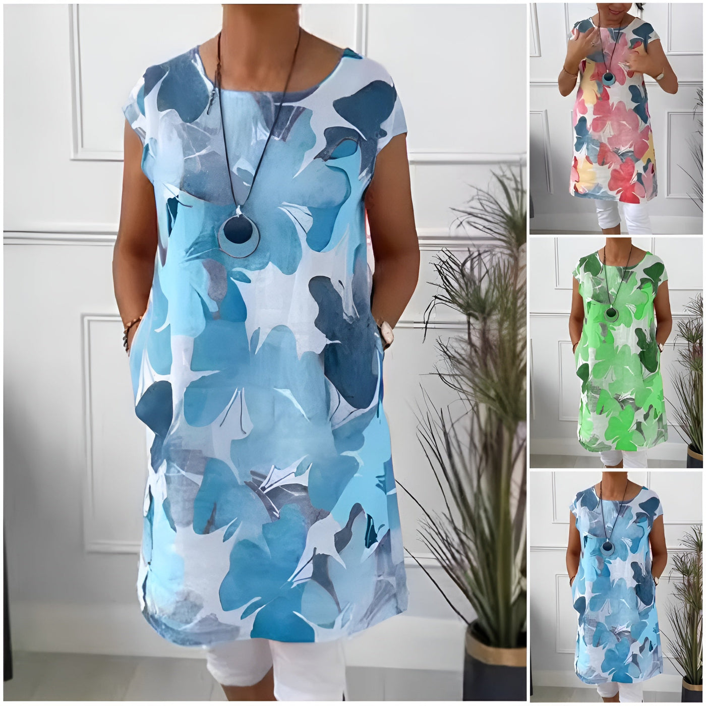 Payton - Casual Pocketed Short Sleeve Dress
