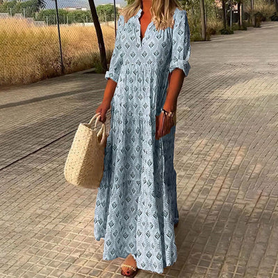 Courtney - Elegant Flowy Boho Maxi Dress