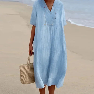 Elle - Vintage-Inspired Women’s Lightweight Maxi Dress