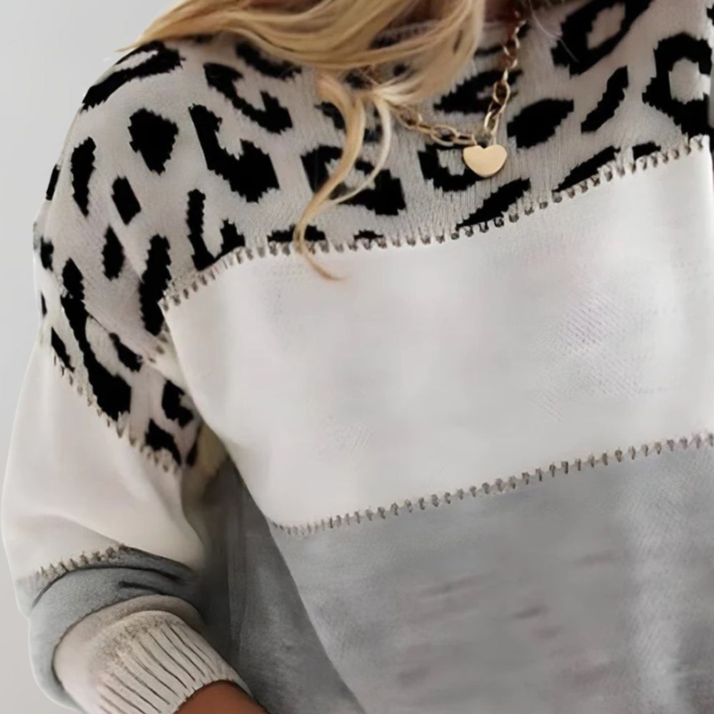 Brooklyn - Leopard Print Casual Hoodie