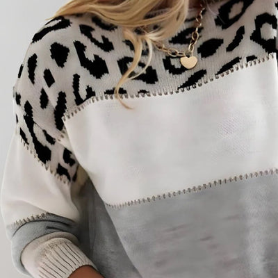 Brooklyn - Leopard Print Casual Hoodie
