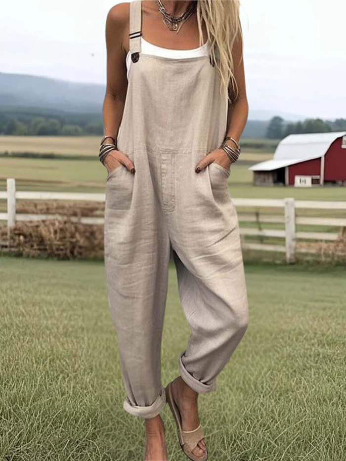 Loretta - Women's Vacation Retro Casual Wide Leg Jumpsuit