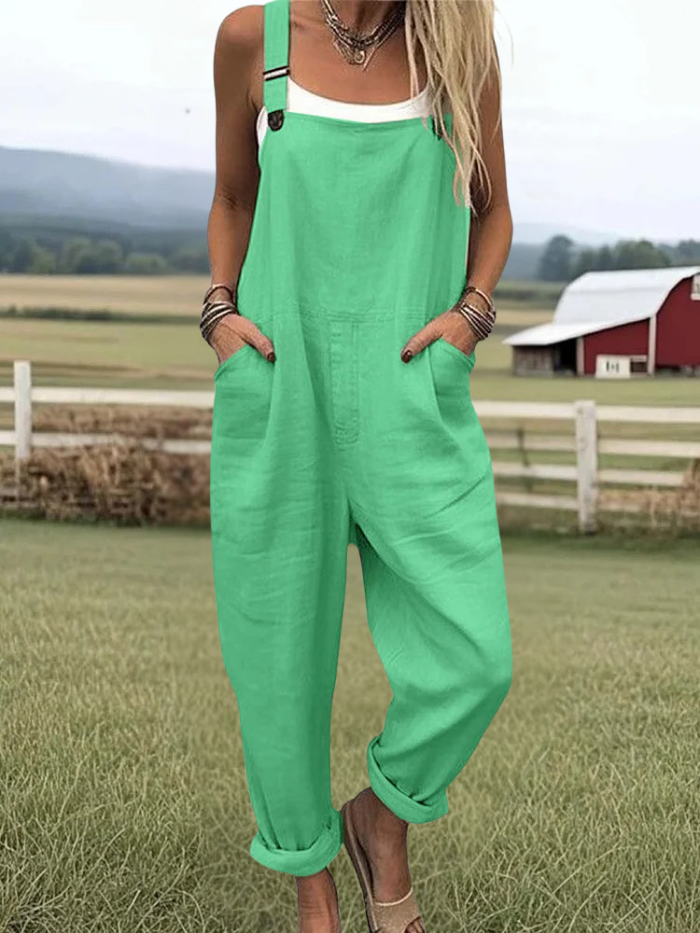 Loretta - Women's Vacation Retro Casual Wide Leg Jumpsuit