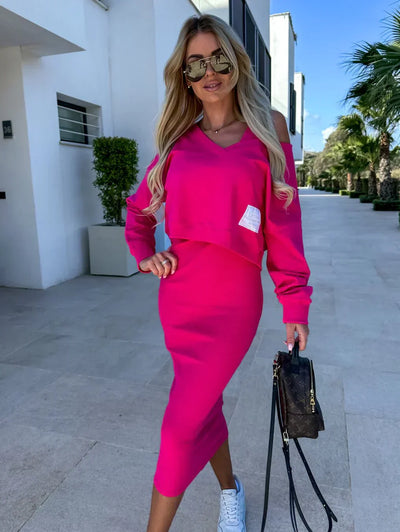 Laurine – Casual Dress & Sweatshirt