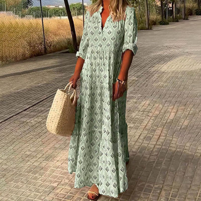 Courtney - Elegant Flowy Boho Maxi Dress