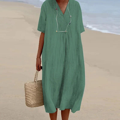 Elle - Vintage-Inspired Women’s Lightweight Maxi Dress