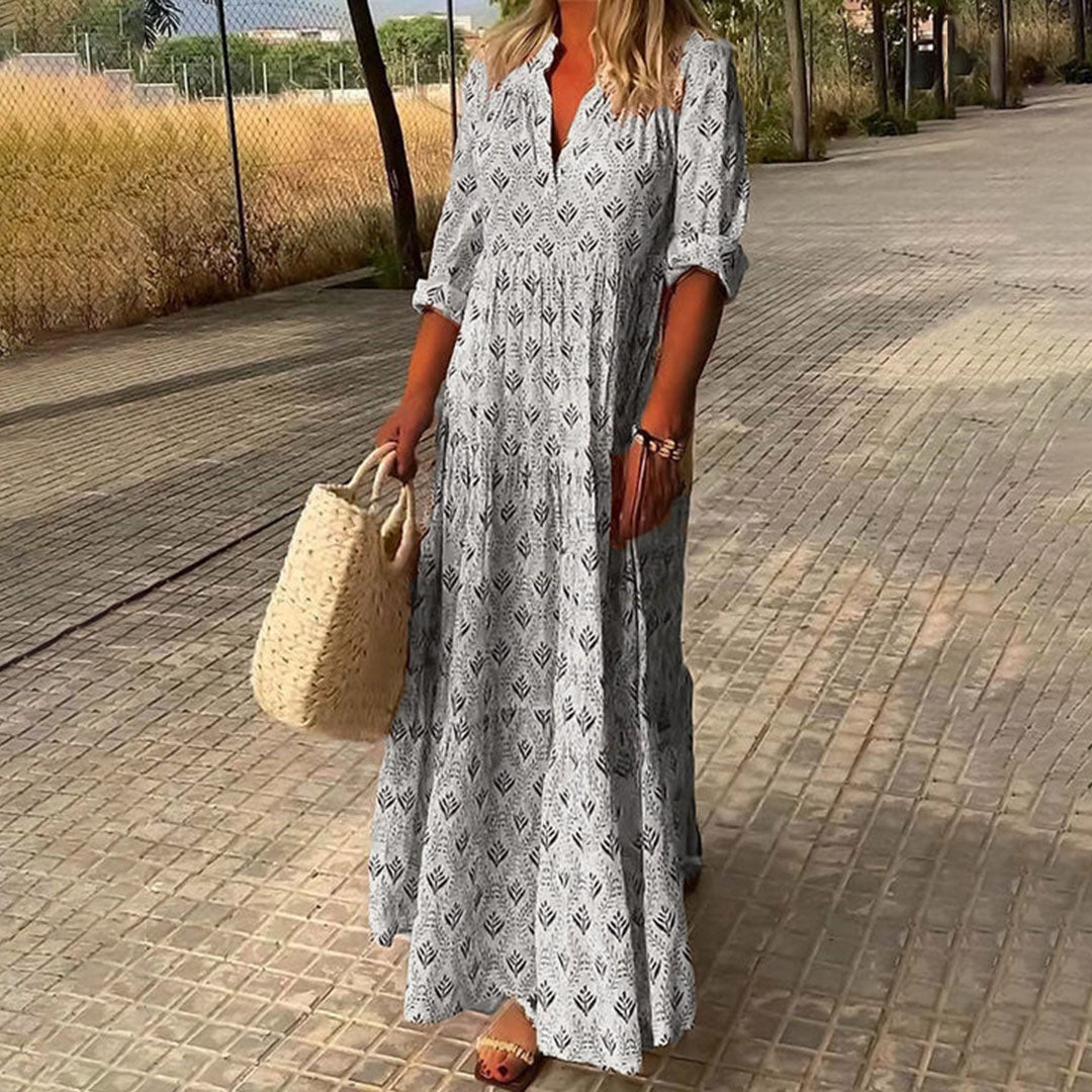 Courtney - Elegant Flowy Boho Maxi Dress