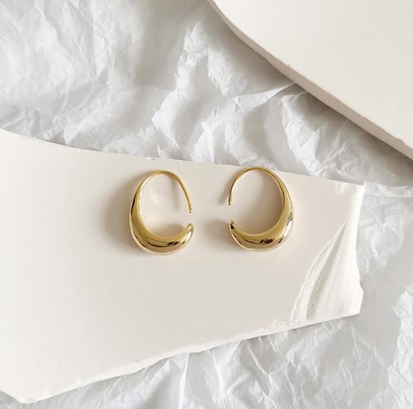 Luxury gold and silver earrings