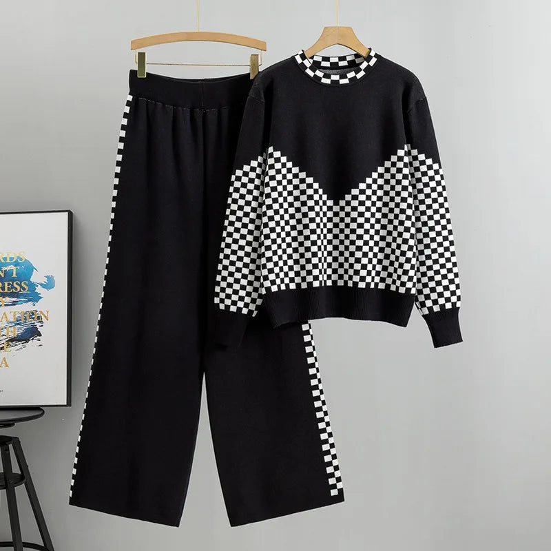 Dianne - Knitted Pullover Pajamas Lounge Set