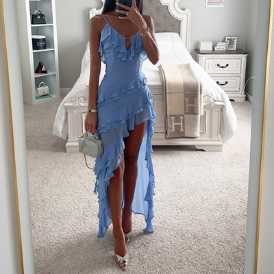 Zaylee - Luxe Irregular Tassel Maxi Dress