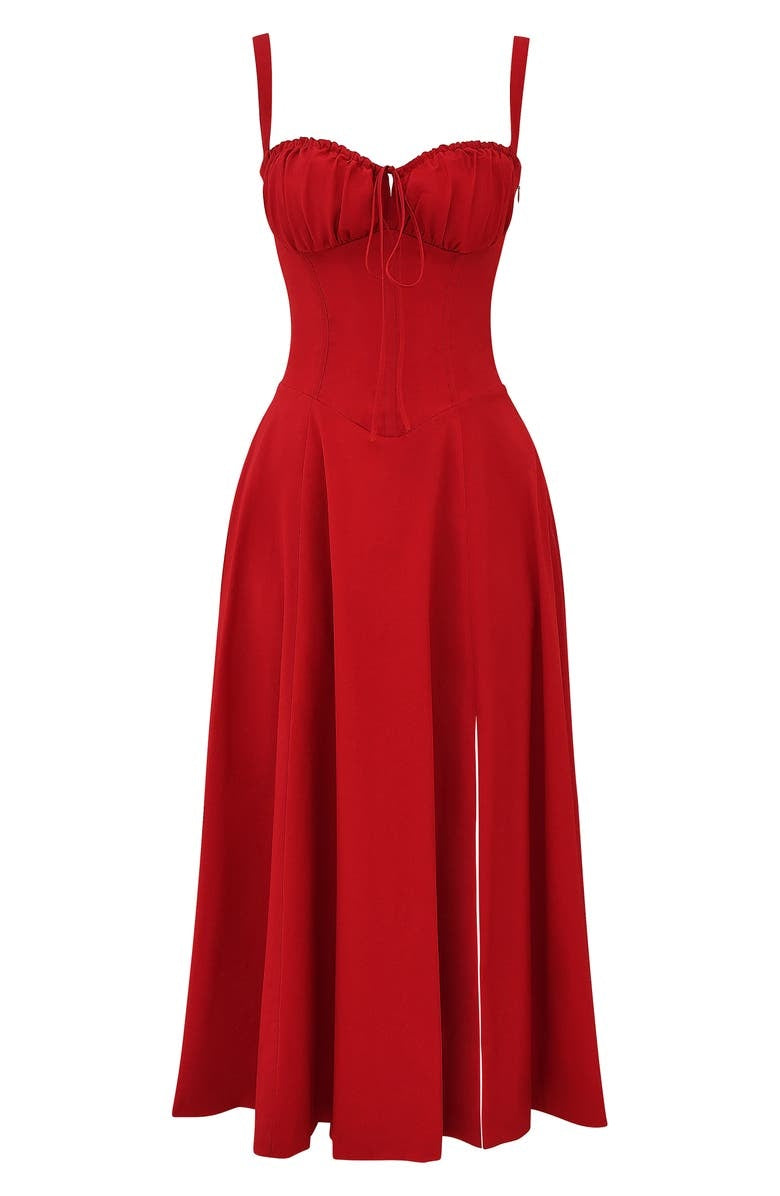 Alicia - Elegant French Style Belted Strap Dress