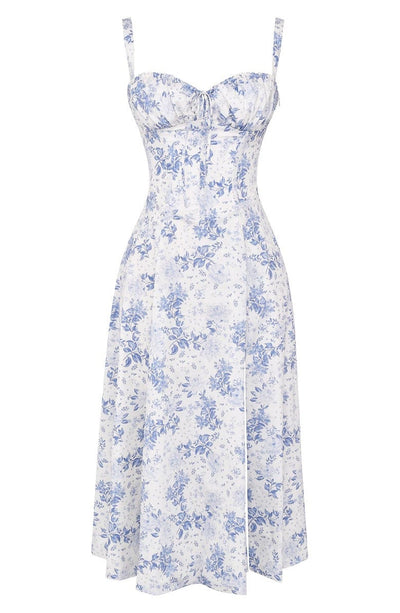Alicia - Elegant French Style Belted Strap Dress