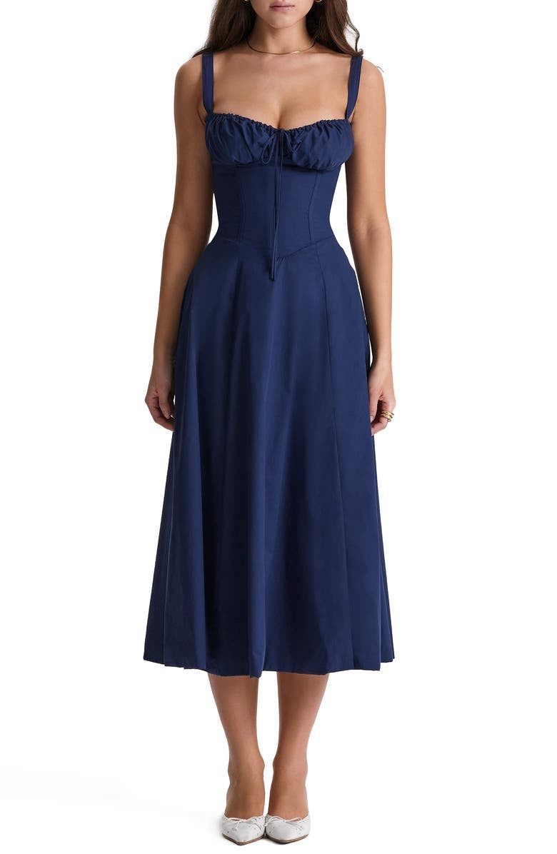 Alicia - Elegant French Style Belted Strap Dress