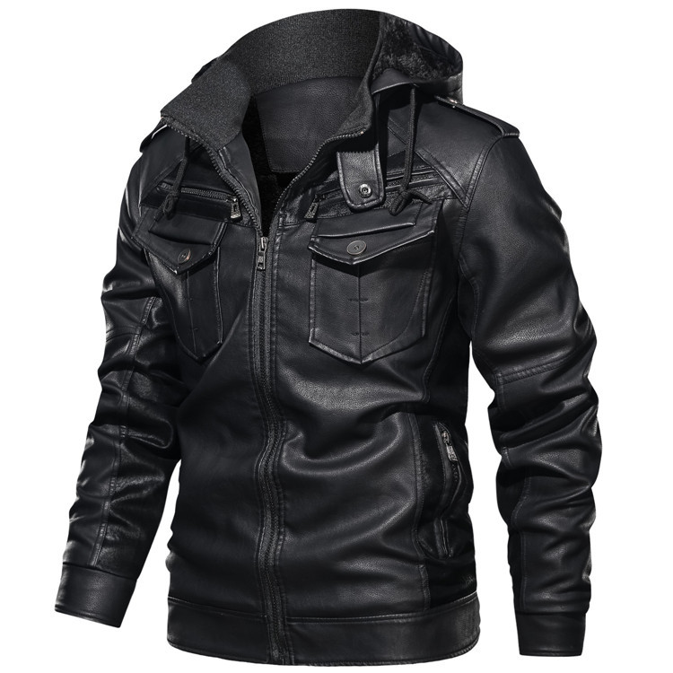 Louie ™ - Stylish Leather Hoodie Jacket For Men