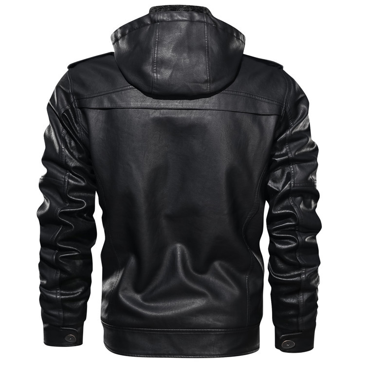 Louie ™ - Stylish Leather Hoodie Jacket For Men