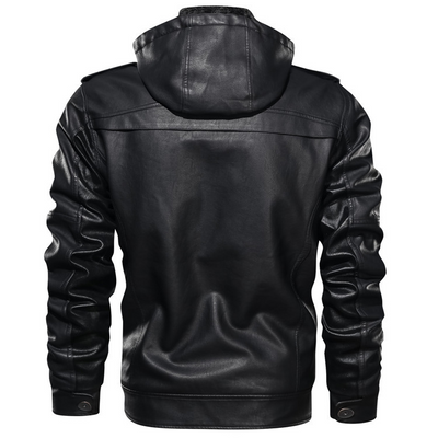 Louie ™ - Stylish Leather Hoodie Jacket For Men