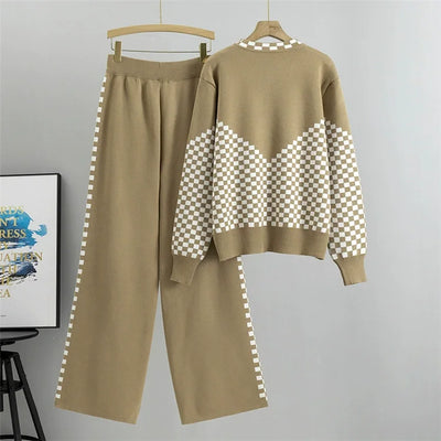 Dianne - Knitted Pullover Pajamas Lounge Set