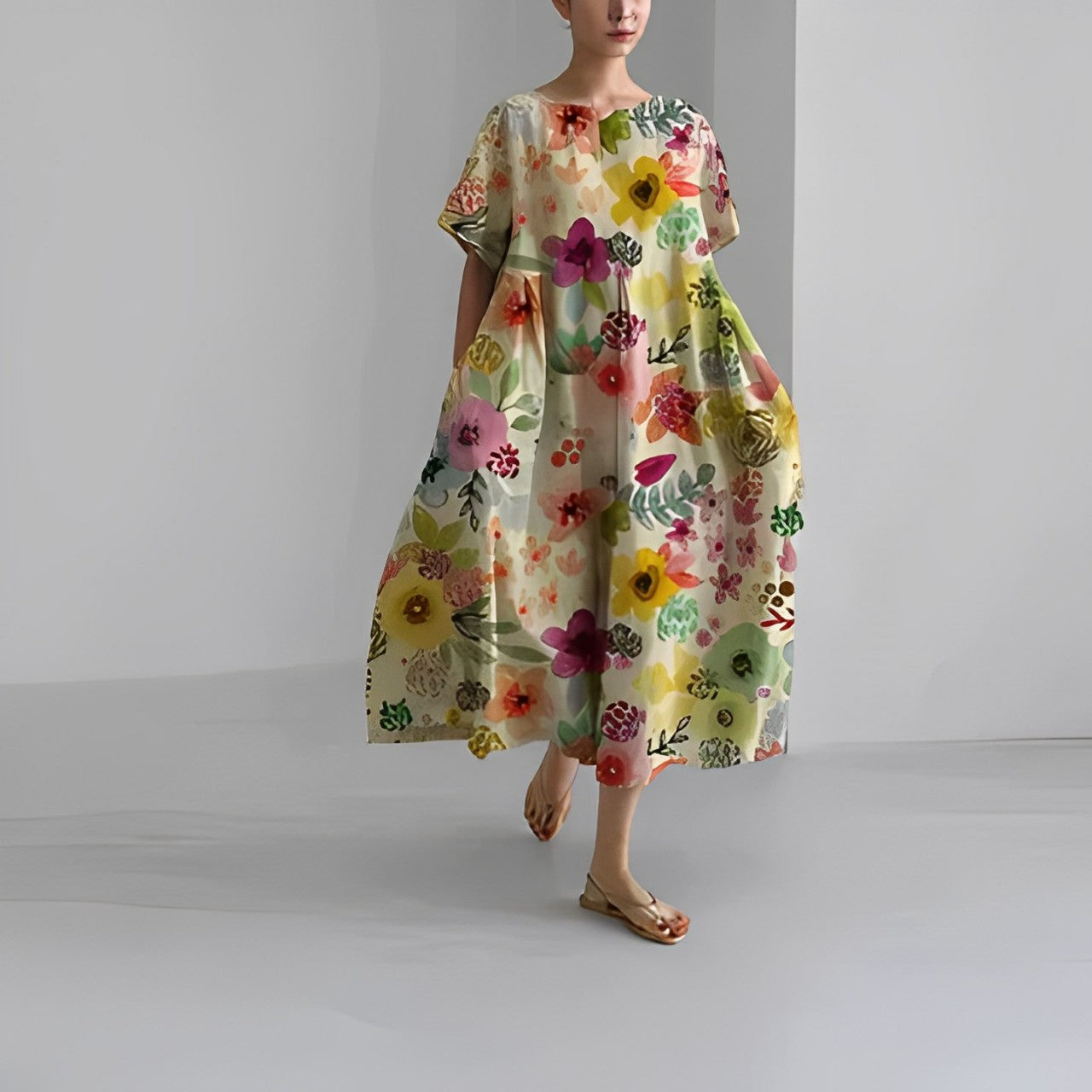 Eliza - Retro Big Swing Loose Maxi Dress