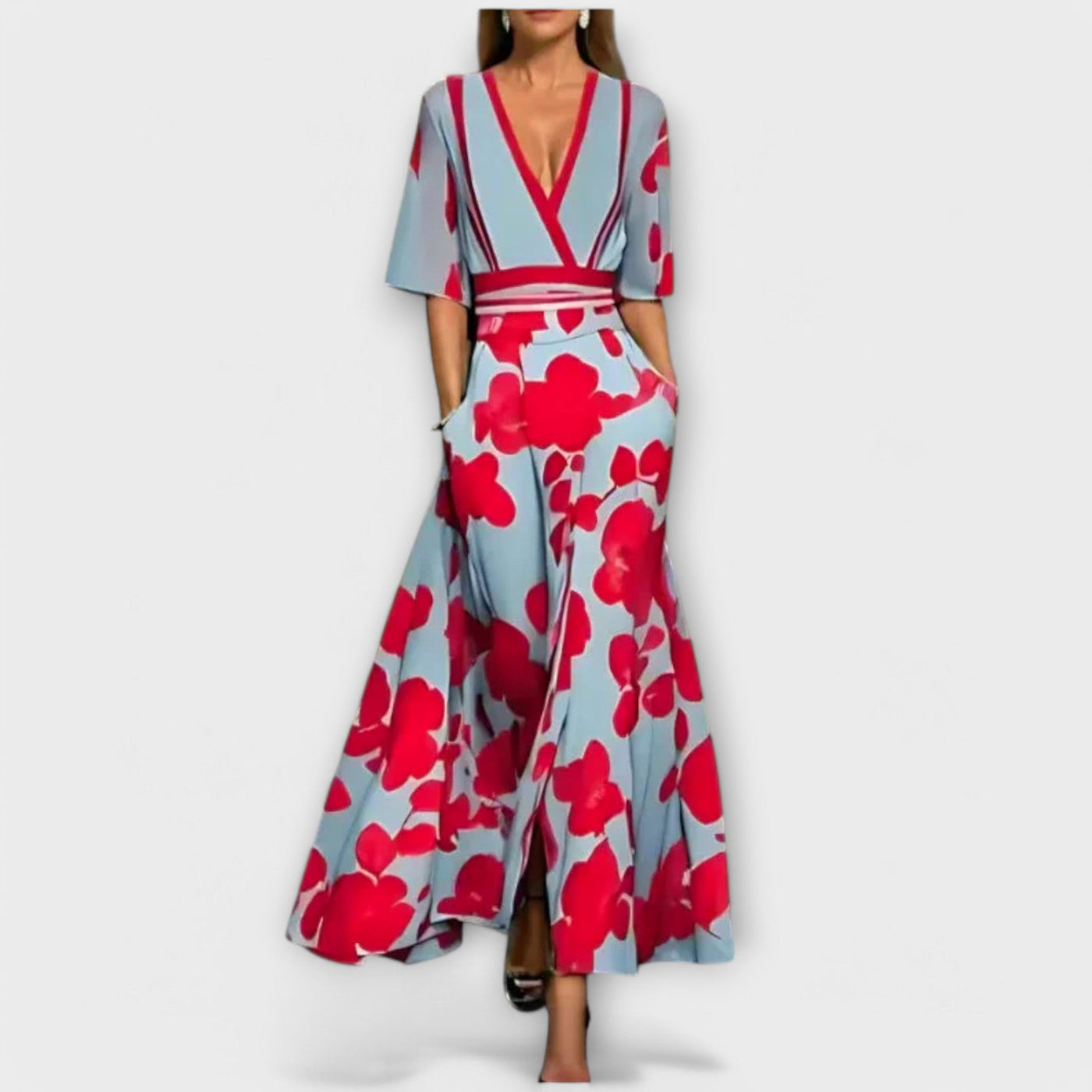 Vittoria™ - Elegant Floral Sheath Dress