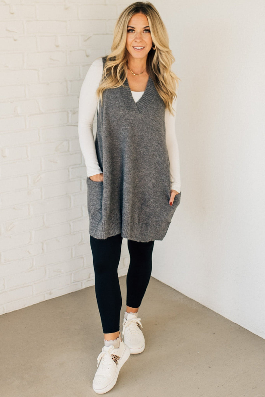 Josie - Stylish Long Sweaters with Pocket