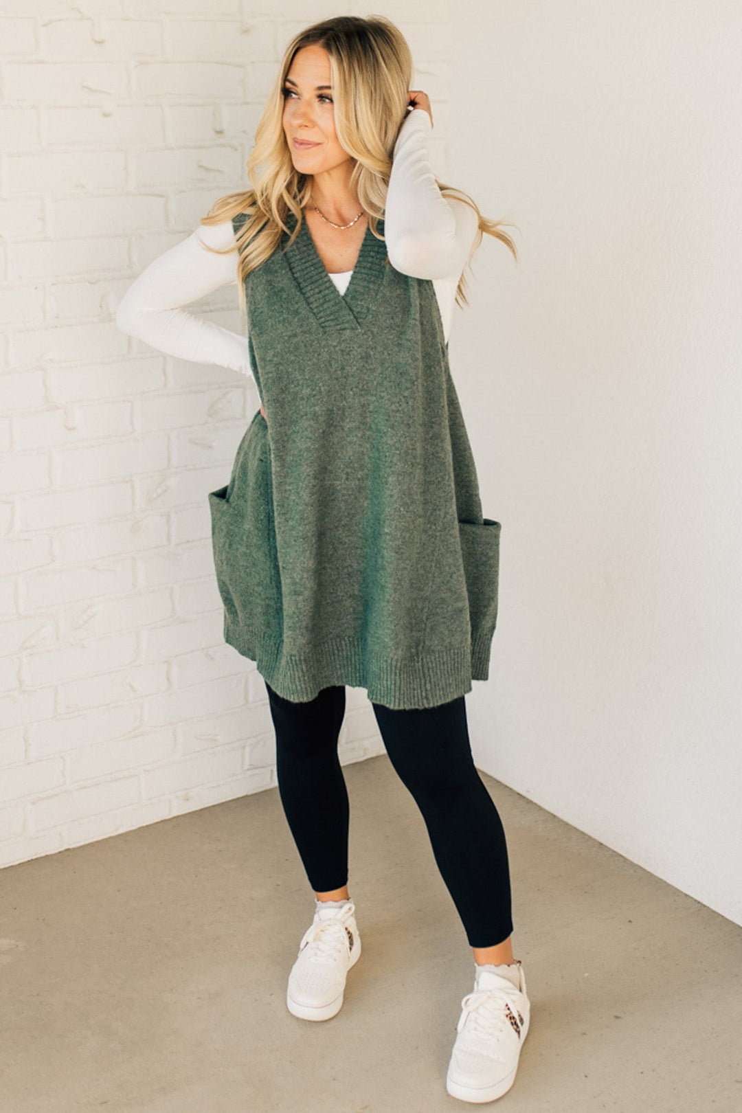 Josie - Stylish Long Sweaters with Pocket