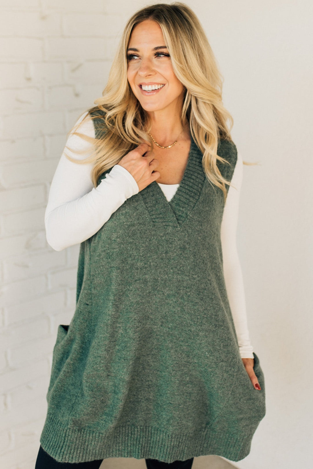 Josie - Stylish Long Sweaters with Pocket