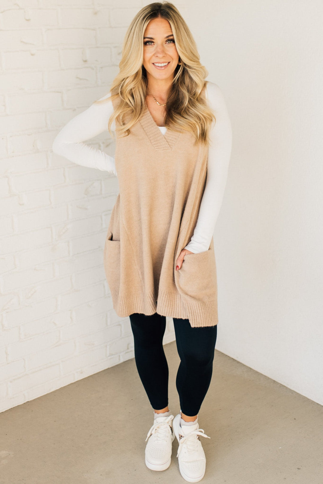 Josie - Stylish Long Sweaters with Pocket