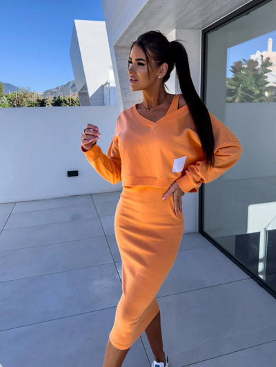 Laurine – Casual Dress & Sweatshirt