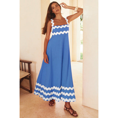 Katie - Sleeveless Floral Printed Loose Dress