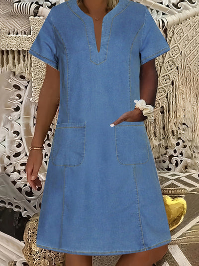 Claire Montreal™ - LIGHTWEIGHT DENIM DRESS WITH A RELAXED FIT